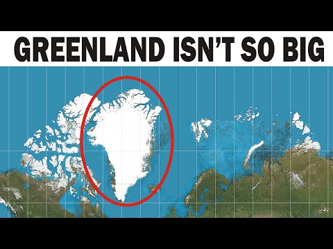 The real reason Greenland is so big on a map