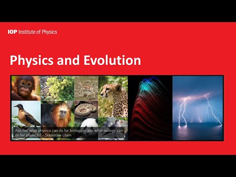 Physics and Evolution by Dr Bhavin Khatri MInstP hosted by IOP West Midlands Keele Centre