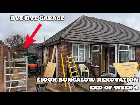 The Builders Begin!! £100k Bungalow Renovation | End Of Week 4 | DIY Home Renovation