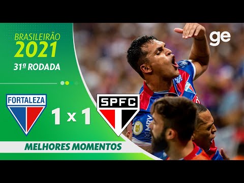 Gols e lances de Fortaleza x São Paulo