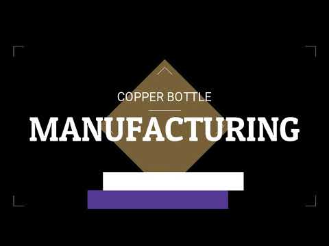 Enamel Printed Copper Water bottle