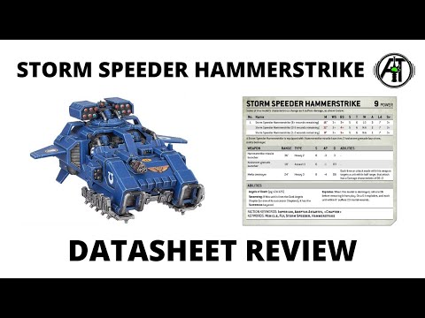 Storm Speeder Hammerstrike - Datasheet, Rules Review + Tactics - Primaris Land Speeder!