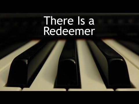 There Is a Redeemer - piano instrumental cover with lyrics