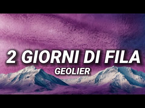 Geolier - 2 GIORNI DI FILA feat. Sfera Ebbasta, ANNA