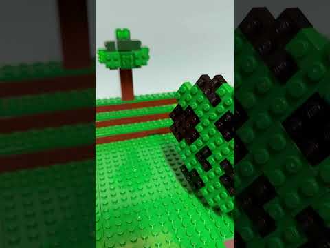 Spawning Minecraft Creeper Spawn Egg BUT Lego! #shorts