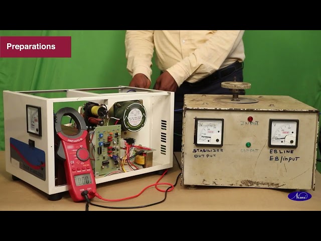 Assemble circuit of voltage stabilizer and UPS 