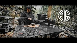 【ブラックキャンプ】#13 暖かくなっきましたね。アルパカストーブもそろそろ終わりかな。キノコのバターソテーとステーキ、男一人の無骨キャンプ飯&コーヒー ogawa1990