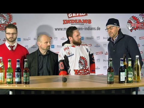 Spiel 2 BELPO 2016/17 Halbfinale - ECDC Memmingen - EHC Waldkraiburg - Pressekonferenz - Nikki Adler