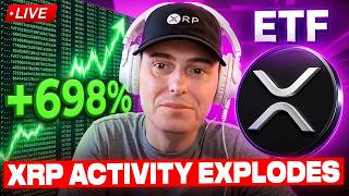 🔴 LIVE: XRP ACTIVITY EXPLODES – Addresses Spike +698% & Record Setting ETF Volume!!!