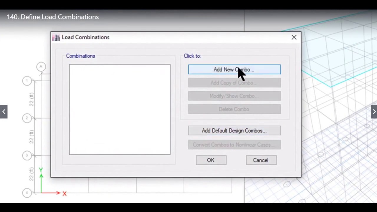 Lesson 41 Define Load Combinations