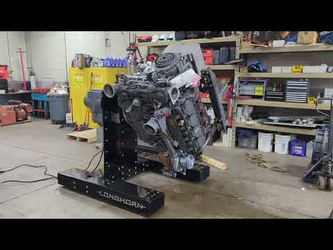Longhorn Fab Shop Rotator | Rotating Deutz Tcd 697HP 16.0 v8 with custom Longhorn adapter