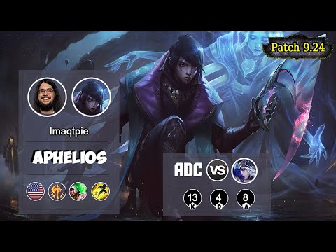 Imaqtpie Aphelios ADC vs Ashe | LOL | S9 NA Challenger - Full Gameplay