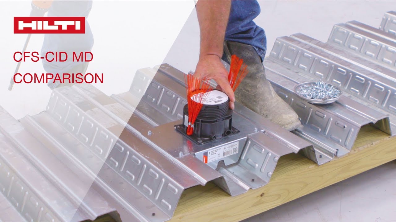 comparison of Hilti's firestop cast-in for metal deck vs. standard methods