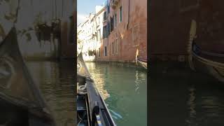 Insane Gondola ride through Venice! #cool #subscribe #venice #italy #boat #gondola #shorts #funny