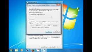 How to change proxy server settings in Windows 7, 8 & 10 for Internet Exploror - Tutorial