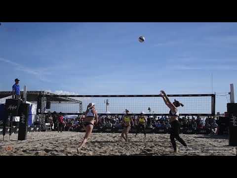 2018 p1440 Huntington Beach Top Guns Womens KOB Walsh Jennings & Cavalcanti vs Day & Branagh