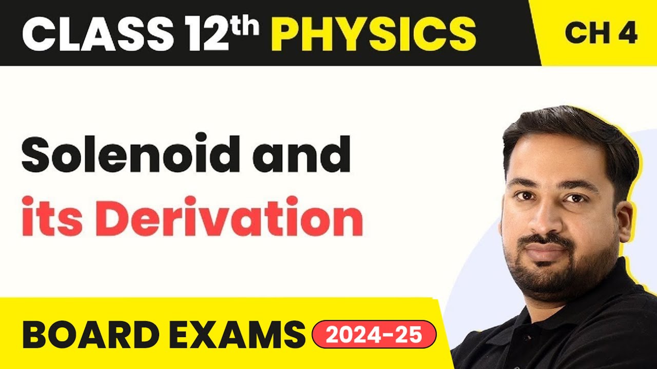 Solenoid and its Derivation - Moving Charges and Magnetism | Class 12 Physics Chapter 4 (2023-24)