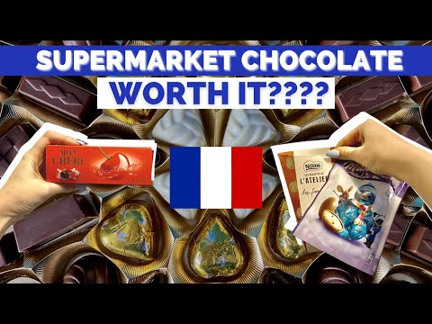 Tasting French grocery store chocolate candy | American in France