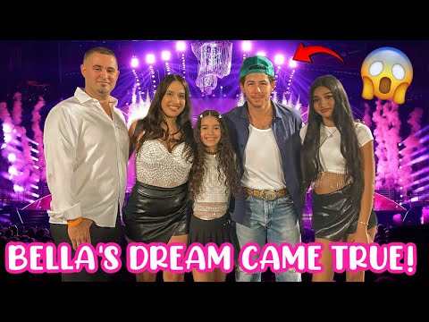BELLA'S DREAM CAME TRUE! WE MET NICK JONAS! EMOTIONAL***