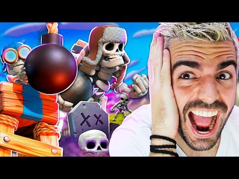 USEI O NOVO DECK DAS CAVEIRAS DO CLASH ROYALE!