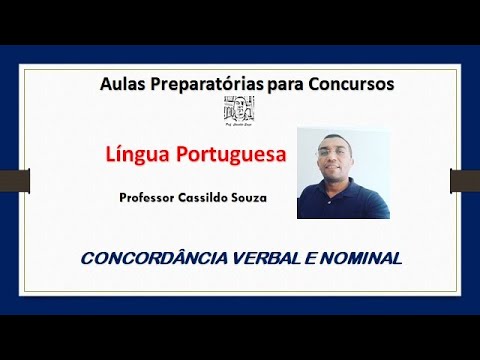 Prof. Cassildo Souza - Verbal and Nominal Agreement - Main Cases