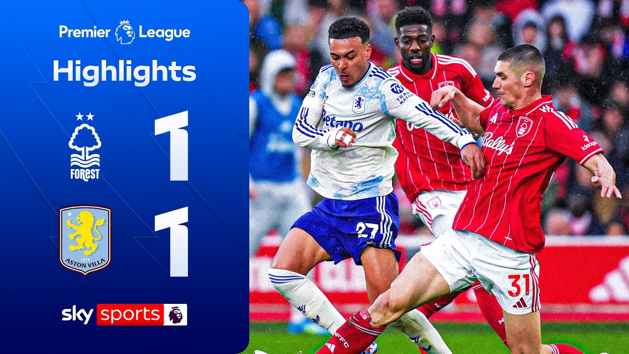 Rogers misses GOLDEN chance 😳 | Nottingham Forest 1-1 Aston Villa | Premier League Highlights