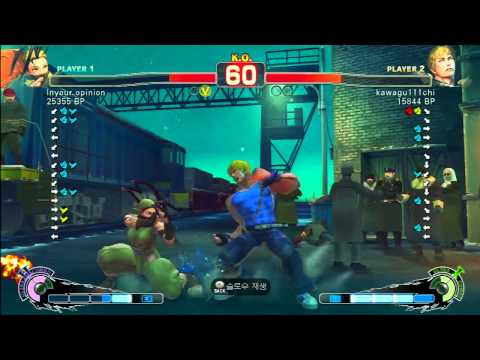 SSF4 Rank Match  Inyour opinion (IB)  vs  kawagu111chi (CD)