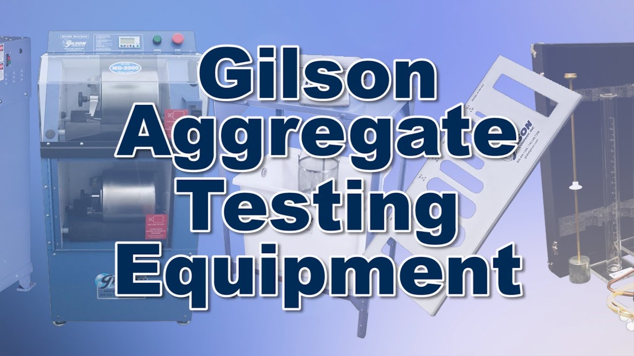 Gilson Aggregate Testing Equipment