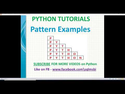 Python Tutorials | print strings in right triangle shape in python| Pattern examples in Python