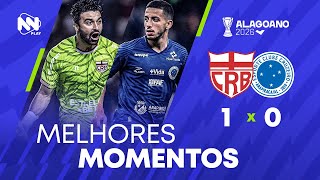 Melhores momentos COMPLETO - CRB 1 X 0 CRUZEIRO-AL  | Campeonato Alagoano 2026