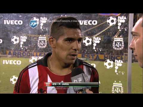 Jara: "Las más claras las tuvimos nosotros". Central 0 Estudiantes 0. Fecha 15. Fútbol Para Todos