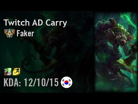 Twitch AD Carry vs Kog'Maw - Faker - KR Challenger Path 6.3