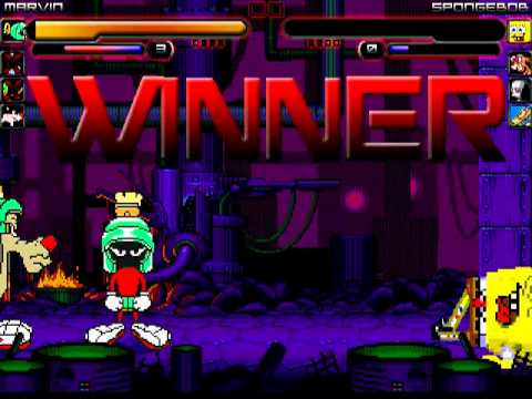 TheMattalocalypse Random Mugen Battle - 170 - Team Looney Tunes VS. Team Nickelodeon