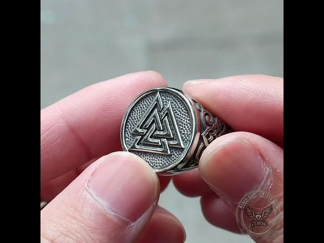 Vídeo relacionado con Richsteel Colgante Cabeza Cuervo Vikingo con Simbolo Celta Valknut Amuleto Trinidad, Tono Plata