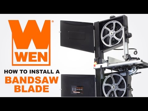 How to Install and Tension a WEN Bandsaw Blade