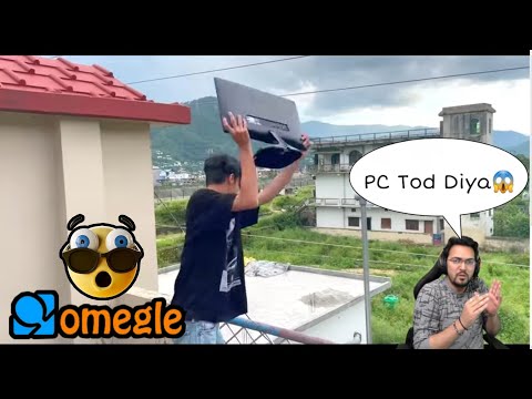 @adarshuc Broke His PC Because GIRL Rejected😱😂 | OMEGLE funny VIDEO