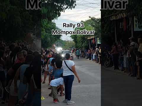 Rally 93 en Mompox Bolívar esta es la imagen del día el desfile de carros deportivos 🏎🇨🇭😎