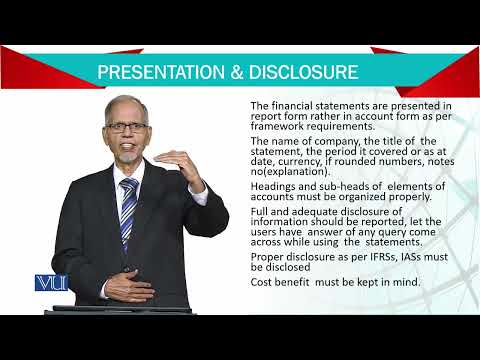 Presentation Disclosure | Advanced Financial Accounting | FIN711 Topic008