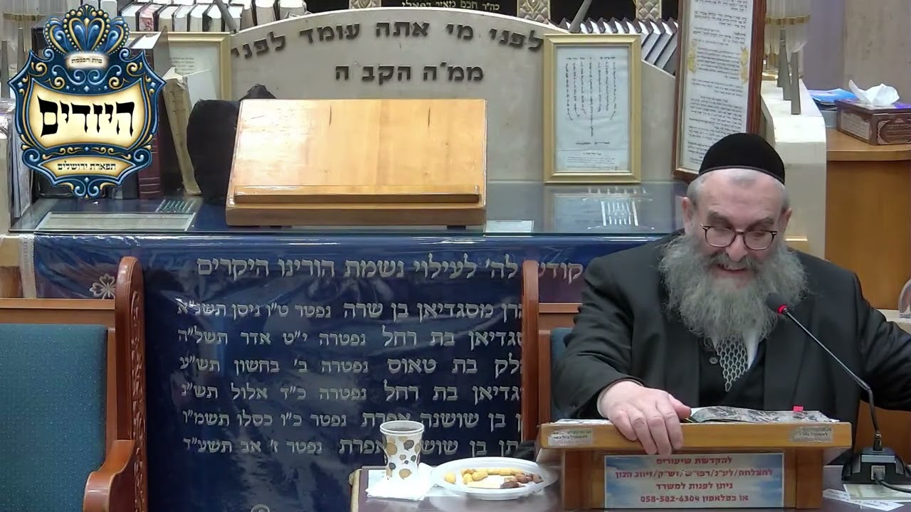 הרב יהושע ויזגן מסכת חולין דף נח עמוד א'