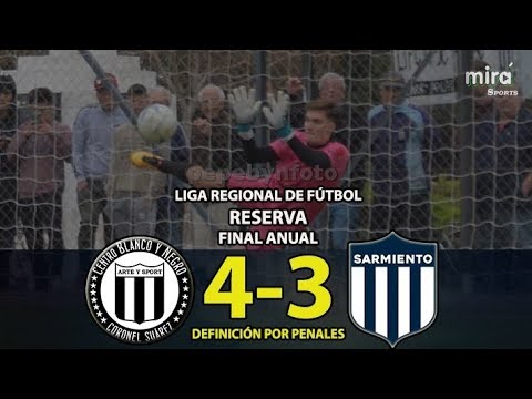 BLANCO Y NEGRO vs CLUB SARMIENTO - Definición penales (4-3) | RESERVA | LIGA REGIONAL DE FÚTBOL
