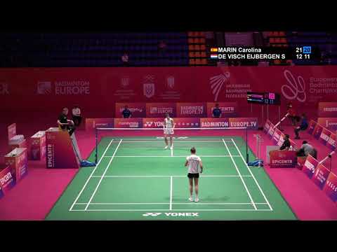 Match point - Carolina Marin vs Soraya De Visch Eijbergen - WS R16 #EBC21​​​​​​​