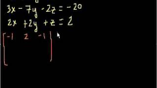 Solving 3 Equations with 3 Unknowns