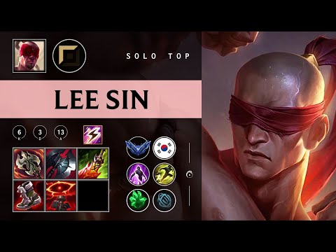 Lee Sin Top vs Renekton - KR Diamond Patch 26.01