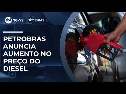 Petrobras anuncia aumento de R$ 0,38 no preço do diesel para distribuidoras