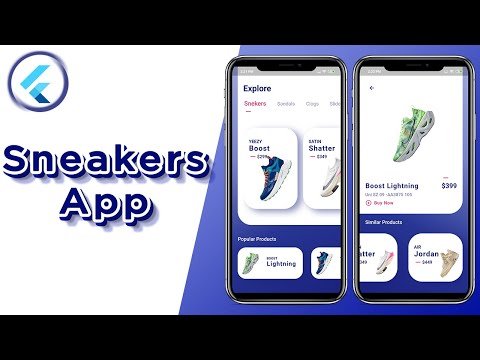 Sneakers  e-Commerce App UI - Flutter UI - Speed Code - Sneakers App Concept -