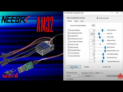 AM32 Brushless ESC Programing