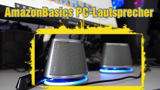 AmazonBasics PC-Lautsprecher | Unboxing + SoundTest | 1 Paar USB Speaker in Silber