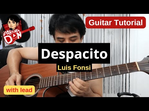 Despacito guitar tutorial easy chords with lead guitar lessons - song by Luis Fonsi