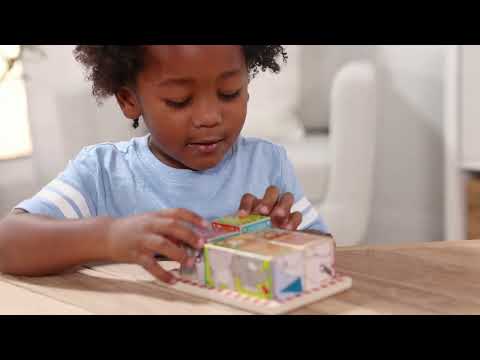 2 in 1 Wooden Cube Puzzle - Animals