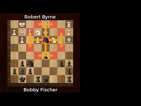 Bobby Fischers Best Chess Game Ever  Fischer vs R Byrne  US 1963  The Brilliancy Prize